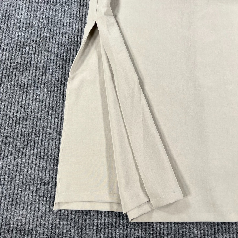 Lululemon V Neck Midi Dress Womens Size 10 Beige Casual Active Lightweight New - Picture 12 of 16